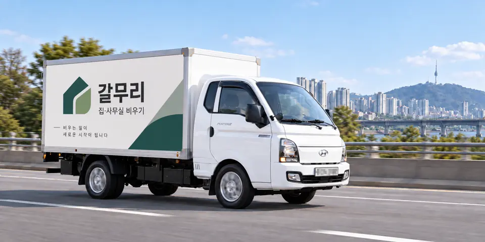 정자동 유품정리 | 갈무리 작업 차량, 그림